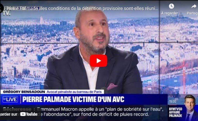 Pierre Palmade conditions détention provisoire